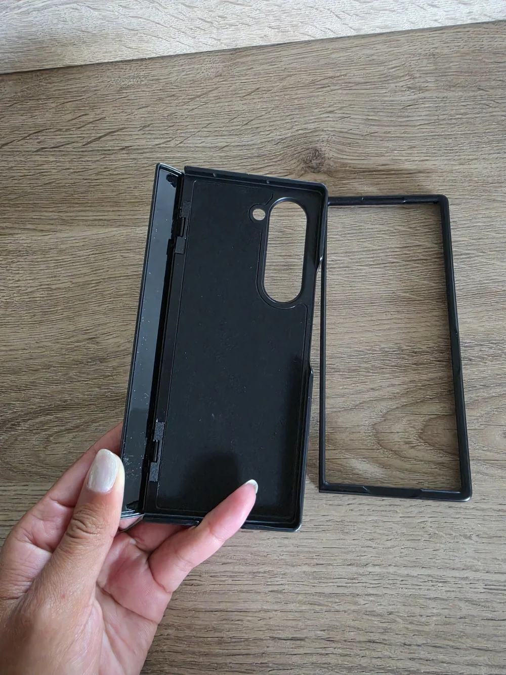 Samsung Z Fold 6 Magnetic Ring Phone Case in Black Blue Navy